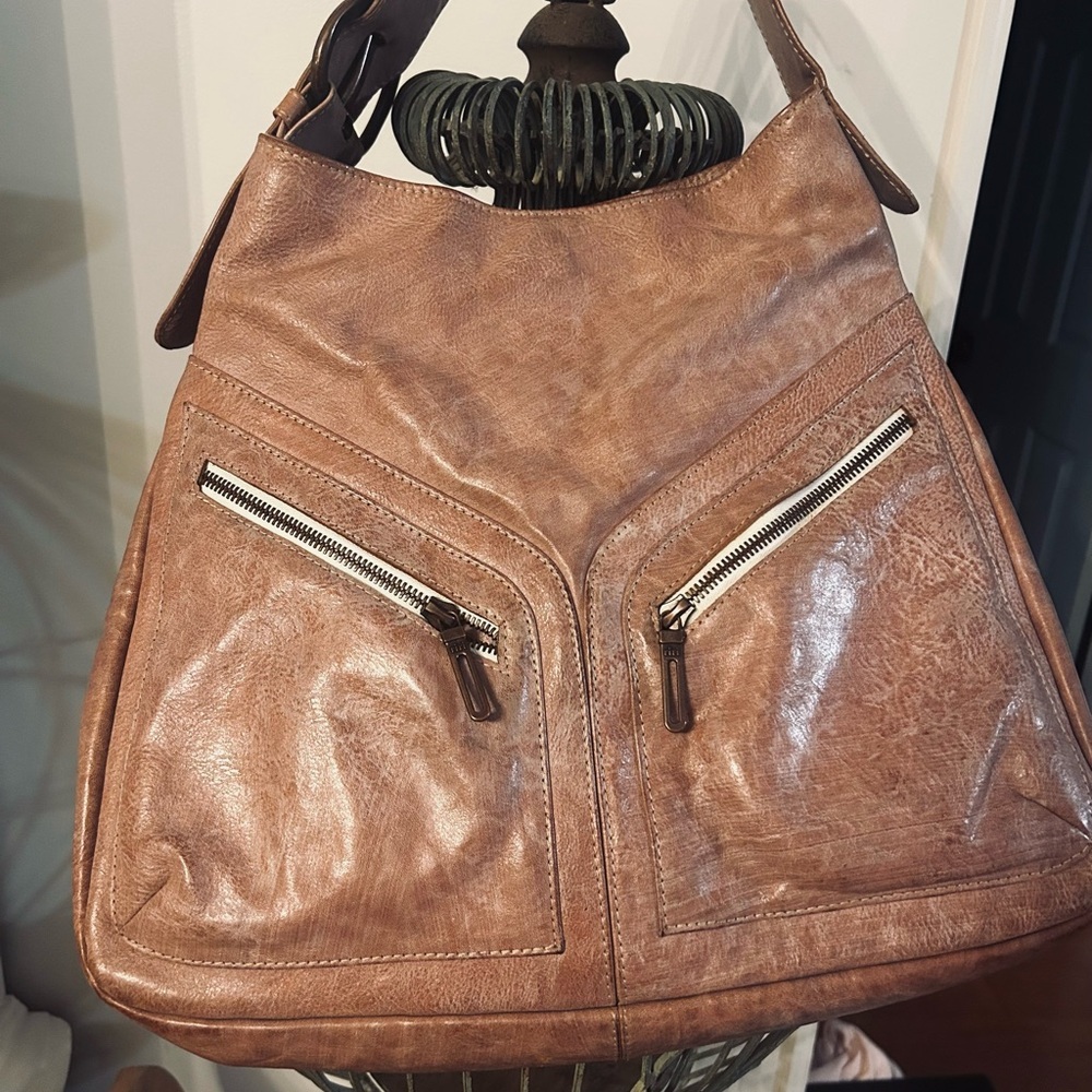 Thickskin Dusty Pink Leather Shoulder Bag